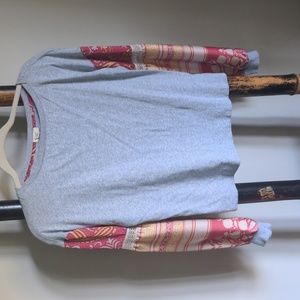 ANTHRO | Tiny Gray Ryder Balloon Sleeve Top | S